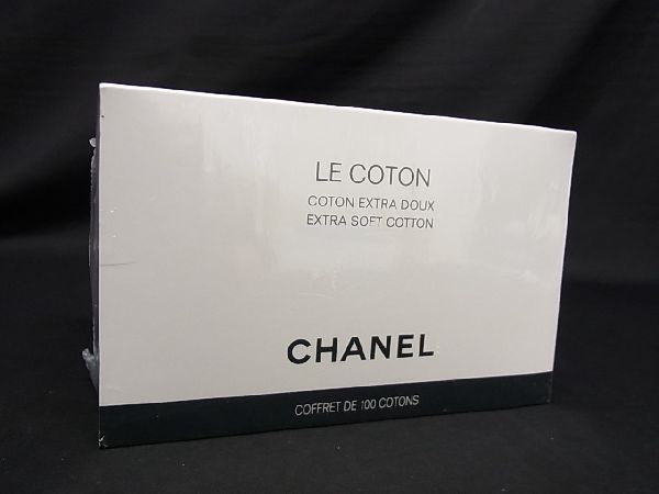 シャネル コットン ■新品■未使用■ CHANEL シャネル ココマーク LE COTON ル コットン 100枚入り 化粧小物 メンズ レディース ホワイト系 DA2798MZ