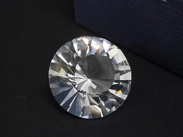 ■極美品■ SWAROVSKI スワロフスキー ペーパーウェイト インテリア オブジェ 置物 クリア BN5817