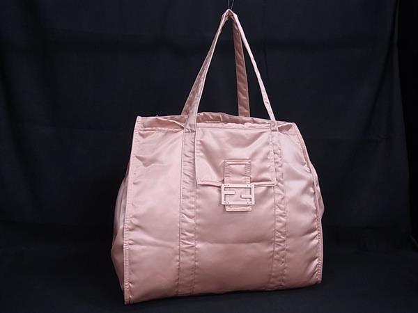 FENDI - ■新品■未使用■ FENDI フェンディ 日本限定 バケット ショッピングバッグ ナイロントート レディース ピンクベージュ系 FP4609