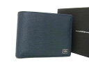 ■新品同様■ PORTER ポーター 吉田カバン カレント レザー 二つ折り 財布 ウォレット 小銭入れ メンズ ネイビー系 FM4018(4)