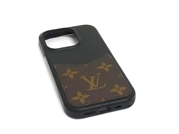 LOUIS VUITTON ルイヴィトン M12551 モノグラム バンパー iPhone16 Pro 対応 アイフォンケース スマホケース ブラック系 FQ4519