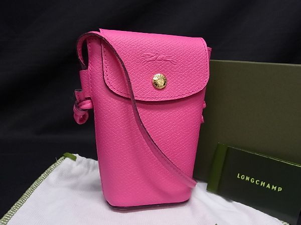 ロンシャン ポシェット レディース ■新品■未使用■ LONGCHAMP ロンシャン レザー クロスボディ ショルダーバッグ ポシェット レディース ピンク系 AV1170