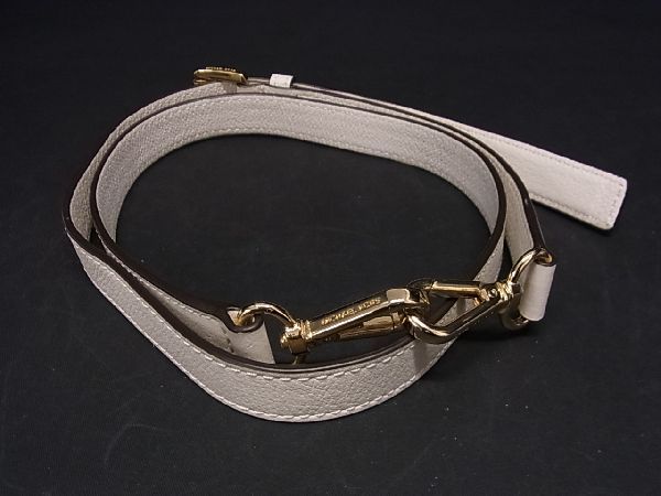 乐天商城 - ■美品■ MICHAEL KORS マイケルコース レザー バッグ用 ショルダーストラップ 斜め掛け 肩掛け レディース アイボリー系 DA5396