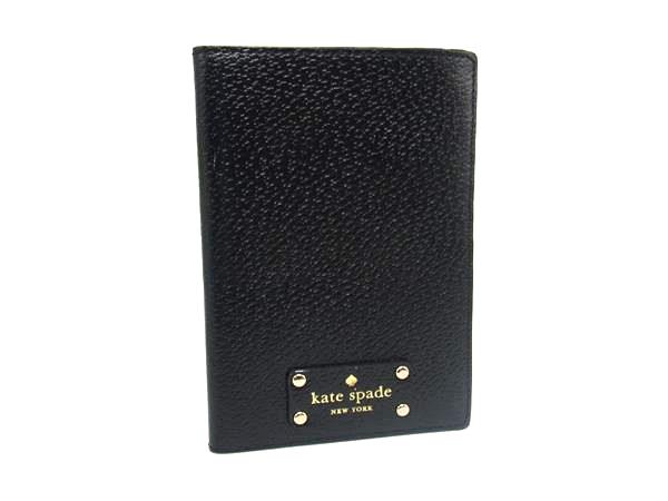 ケイトスペード ■美品■ kate spade ケイトスペード レザー 手帳カバー ステーショナリー 文房具 レディース ブラック系 DJ6670
