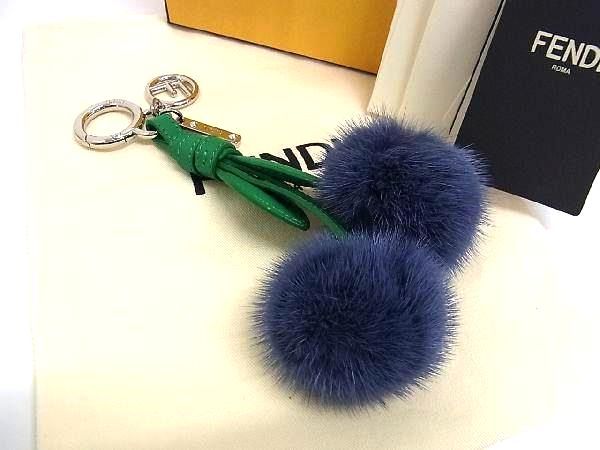 FENDIフェンディ★ブルー ファーポンポンUSED 楽天市場】fendi(コレクション|ホビー)の通販
