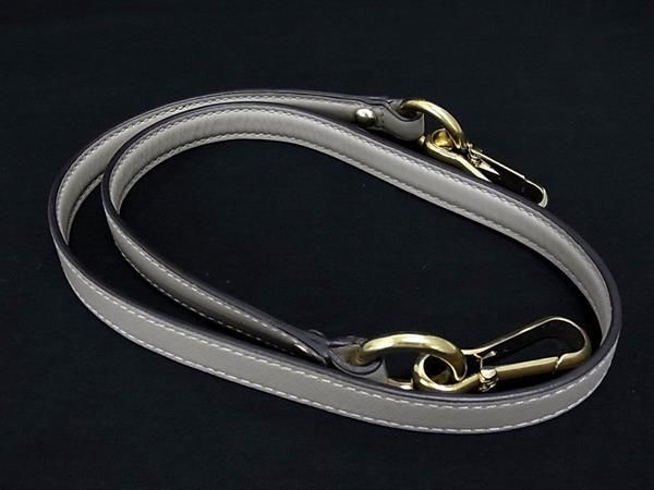 ■美品■ COACH コーチ レザー バッグ用 ショルダーストラップ 肩掛け グレージュ系 ...