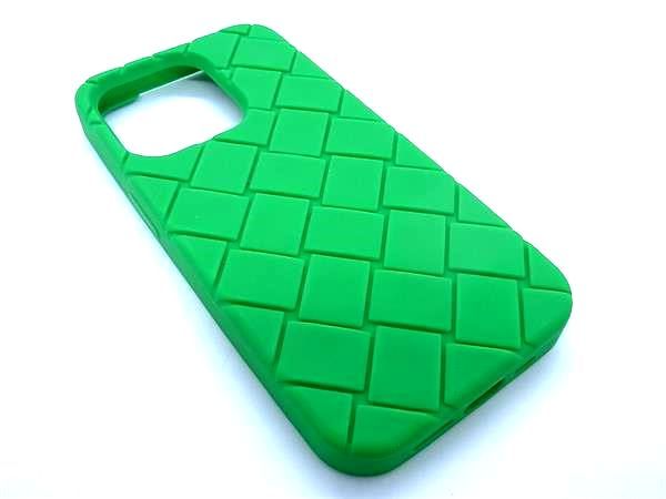 ■新品同様■ BOTTEGA VENETA ボッテガヴェネタ ラバー iPhone 14Pro 対応 アイフォンケース スマホケース グリーン系 AW5323