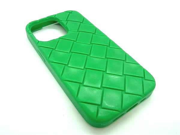 BOTTEGA VENETA ボッテガヴェネタ ラバー iPhone 13PRO 対応 アイフォンケース スマホケース グリーン系 BI0483