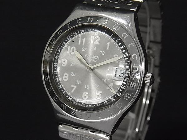 Flik Flak - ■稼働品■ SWATCH スウォッチ IRONY SS クォーツ 生活防水 腕時計 ウォッチ レディース メンズ シルバー系 DM9852