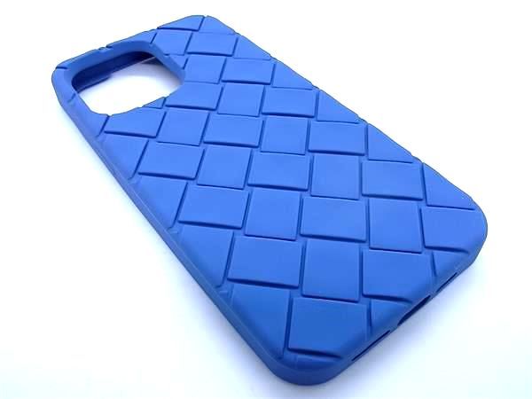 ■新品■未使用■ BOTTEGA VENETA ボッテガヴェネタ ラバー iPhone14Pro 対応 アイフォンケース スマホケース ブルー系 FA7774