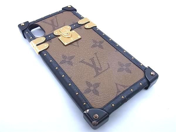 LOUIS VUITTON ルイヴィトン M67893 モノグラム アイ トランク ライト iPhone X/XS 対応 アイフォンケース ブラウン系 FA7838