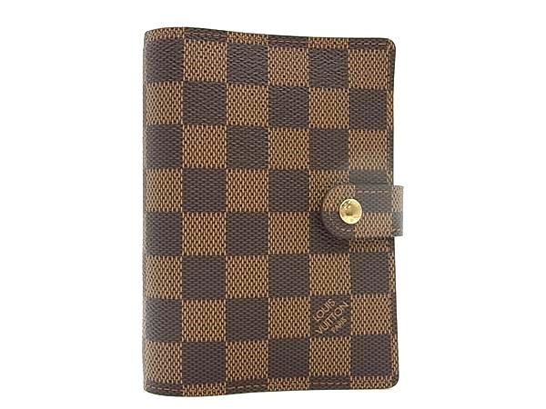 ■新品同様■ LOUIS VUITTON ルイヴィトン R20700 ダミエ アジェンダPM 6穴式 手帳カバー スケジュール帳 ブラウン系 FC2611