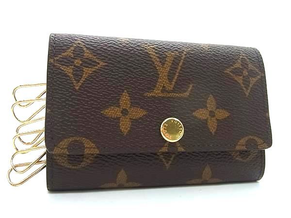 ■新品同様■ LOUIS VUITTON ヴィトン M62630 モノグラム ミュルティクレ6 6連 キーケース 鍵入れ レディース メンズ ブラウン系 FC2617