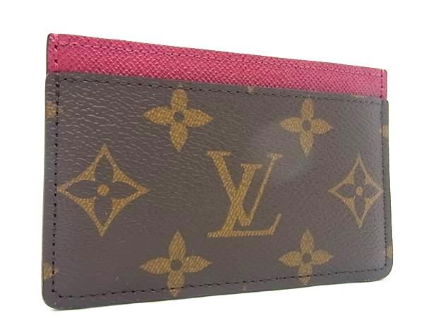 ルイヴィトン 定期入れ ■新品同様■ LOUIS VUITTON ルイヴィトン M60703 モノグラム ポルト カルト サーンプル パスケース カードケース ブラウン系 FC2632