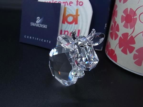 楽天pleasure-Store　楽天市場店■新品■未使用■ SWAROVSKI スワロフスキー 832180 Missy Mo Cow クリスタル 牛 オブジェ 置物 インテリア クリア FC4612