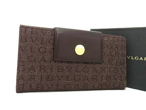 ■新品同様■ BVLGARI ブルガリ ロゴマニア キャンバス×レザー 三つ折り 長財布 ウォレット 小銭入れ ブラウン系 FM4013 ■新品同様■ BVLGARI ブルガリ ロゴマニア キャンバス×レザー 三つ折り 長財布 ウォレット 小銭入れ ブラウン系 FM4013