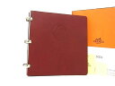 ■新品■未使用■ HERMES エルメス レザー 手帳 メモ帳 ノートブック 文房具 ステーショナリー □K刻印 ブラウン系 FM4059(4)