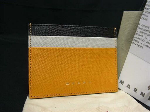 ■新品■未使用■ MARNI マルニ レザー カードケース カード入れ パスケース 定期入れ メンズ レディース イエロー系 FM4076 ■新品■未使用■ MARNI マルニ レザー カードケース カード入れ パスケース 定期入れ メンズ レディース イエロー系 FM4076