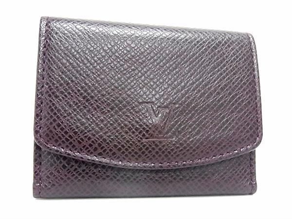 ■新品同様■ LOUIS VUITTON ルイヴィトン タイガ カフスケース アクセサリーケース メンズ レディース ブラウン系 AW8719 冠婚葬祭 結婚式 葬式