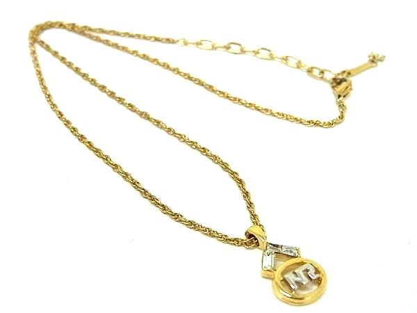 Other - ■美品■ NINA RICCI ニナリッチ ヴィンテージ ラインストーン ネックレス ペンダント アクセサリー レディース ゴールド系 DD7808
