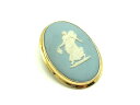 WEDGWOOD ウェッジウッド ジャスパー カメオ ピンブローチ ピンバッジ アクセサリー レディース ゴールド系×ライトブルー系 DH8867