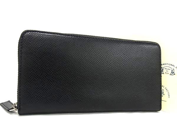 乐天商城 - ■新品■未使用■ PRAIRIE TRADITIONAL FACTORY プレリー レザー ラウンドファスナー 長財布 小銭入れ ウォレット ブラック系 AU7730