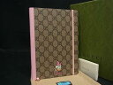■新品同様■ GUCCI グッチ ディズニー コラボ デイジーダック GGスプリーム PVC ノートブック 手帳 文房具 ブラウン系 FM4244