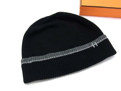 ■新品同様■ HERMES エルメス ジェイコブ カシミヤ100% ニット帽 ニットキャップ 帽子 メンズ レディース ブラック系 BP0661 ■新品同様■ HERMES エルメス ジェイコブ カシミヤ100% ニット帽 ニットキャップ 帽子 メンズ レディース ブラック系 BP0661