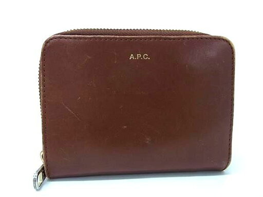 APC アーペーセー レザー 二つ折り 財布 ウォレット 小銭入れ 札入れ レディース ブラウン系 DE3837 APC アーペーセー レザー 二つ折り 財布 ウォレット 小銭入れ 札入れ レディース ブラウン系 DE3837