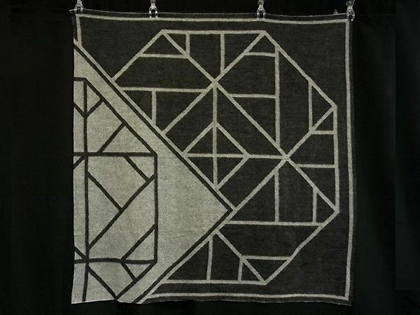 ■美品■ TORY BURCH トリーバーチ カシミヤ100％ 大判 ストール ショール 防寒具 レディース メンズ グレー系 DK1371