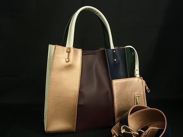 ダイアナ 編み込みレザー トートバッグ ダークブラウン 美品 美品 