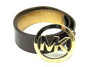 MICHAEL KORS マイケルコース クロコダイル型押しレザー ベルト レディース ブラウン系 DD7878