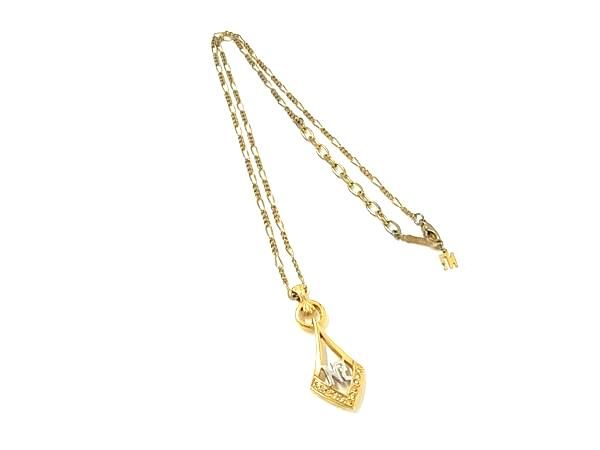 乐天商城 - ■美品■ NINA RICCI ニナリッチ ラインストーン ネックレス ペンダント アクセサリー レディース ゴールド系 DE4093