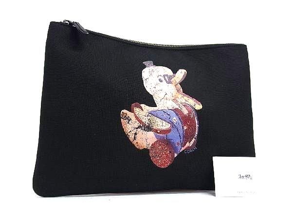 ■新品■未使用■ COACH コーチ バード ナイロン クラッチバッグ セカンドバッグ メンズ ブラック系 DA6908