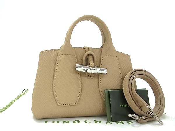 ロンシャン ハンドバッグ ■新品■未使用■ LONGCHAMP ロンシャン ロゾ レザー 2WAY ハンドバッグ ショルダー レディース ベージュ系 FA3899