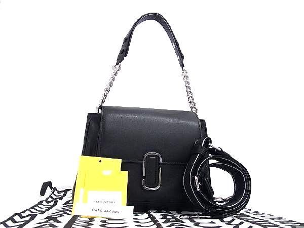 マークジェイコブス ハンドバッグ ■新品■未使用■ MARC JACOBS マークジェイコブス レザー 2WAY クロスボディ ショルダーバッグ ハンドバッグ ブラック系 FA7419