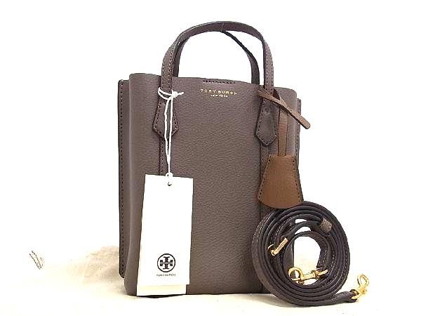 トリーバーチ ハンドバッグ ■新品同様■ TORY BURCH トリーバーチ レザー 2WAY ハンドバッグ ショルダー レディース ブラウン系 FC0142