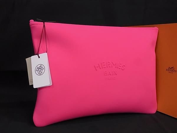 セカンドバッグ ■新品■未使用■ HERMES エルメス ネオバンGM キャンバス クラッチバッグ セカンドバッグ ピンク系 FC2652