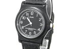 ■ SEIKO セイコー ALBA アルバ レザー クォーツ 5気圧防水 腕時計 ウォッチ メンズ レディース ブラック系 DD7667