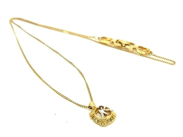 樂天商城 - ■美品■ NINA RICCI ニナリッチ ラインストーン ネックレス ペンダント アクセサリー レディース ゴールド系 DE7557