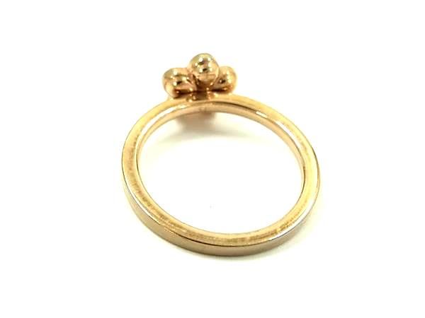 Folli Follie フォリフォリ フラワー ラインストーン リング 指輪 アクセサリー 約14号 ゴールド系 DF7515