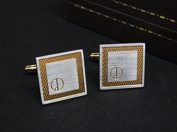 乐天商城 - ■美品■ dunhill ダンヒル カフスボタン カフリンクス アクセサリー メンズ ビジネス 紳士 ゴールド系×シルバー系 DK2221