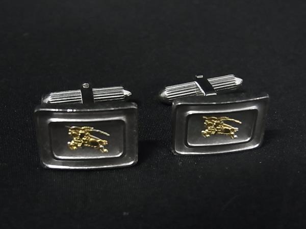 樂天商城 - BURBERRY バーバリー カフスボタン カフリンクス アクセサリー ビジネス 紳士 メンズ シルバー系×ゴールド系 DL1635