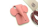 ■新品同様■ LOEWE ロエベ アナグラム レザー エレファント 象 iPhoneX/XS 対応 スマホケース アイフォンケース ピンク系 FA9979