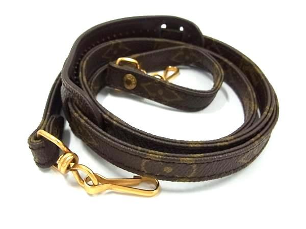■美品■ LOUIS VUITTON ルイヴィトン モノグラム バッグ用 ショルダーストラップ ショルダーベルト 斜め掛け ブラウン系 BI3597