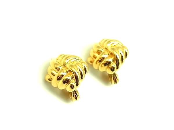 ■美品■ MONET モネ クリップ式 イヤリング アクセサリー レディース ゴールド系 DJ3952