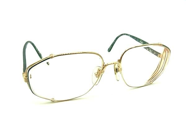 ChristianDior クリスチャンディオール 2594 度入り メガネ 眼鏡 めがね レディース グリーン系 DL3987