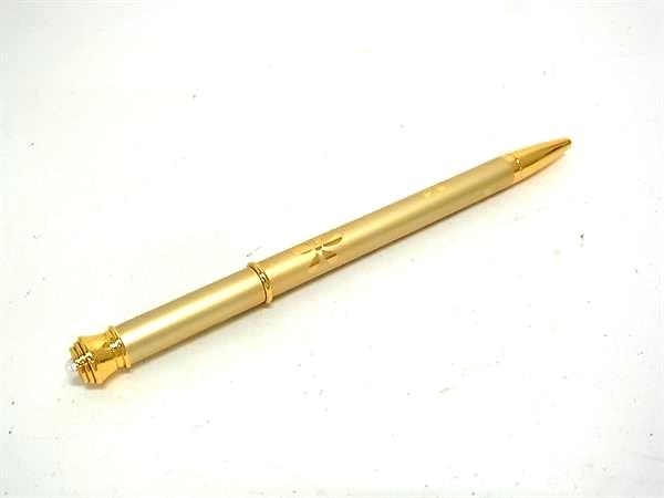■極美品■ MIKIMOTO ミキモト 本真珠 アコヤ真珠 パール 約4mm ツイスト式 ボールペン 筆記用具 文房具 ゴールド系 DM9969 2