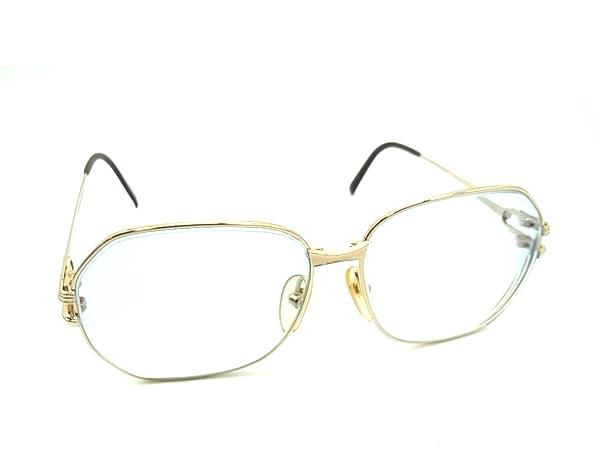 ChristianDior クリスチャンディオール 2370 40 57□13 度入り メガネ 眼鏡 めがね レディース ゴールド系 DL5174