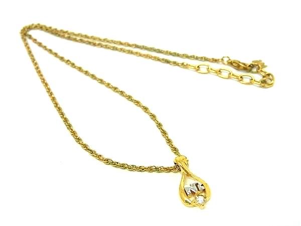 Cubic Zirconia - NINA RICCI ニナリッチ ラインストーン ネックレス ペンダント アクセサリー レディース ゴールド系×シルバー系 DE6088